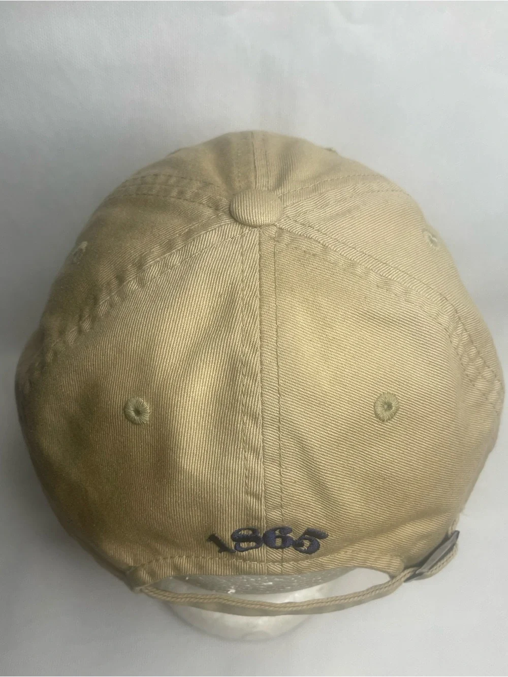 VTG Duck Head Circle Patch 100% Cotton Twill Hat Tan Adjustable StrapBack Cap